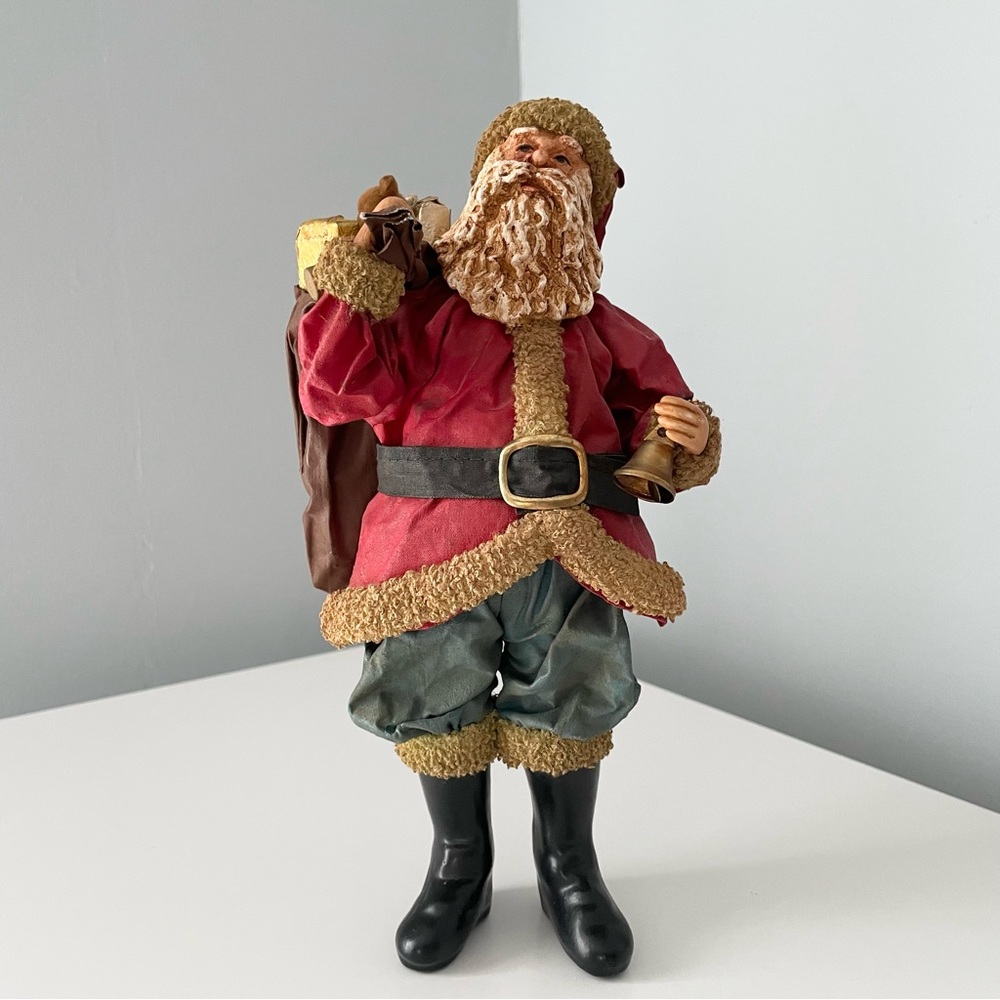 Vintage Possible Dreams Clothtique Santa with Bell 1986